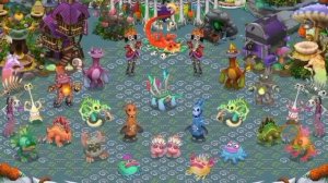 все песни островов в My singing monsters (обновления с Картина неба)