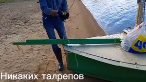 Установка мачты. Швертбот из фанеры. Сямозеро. 2023.08.26