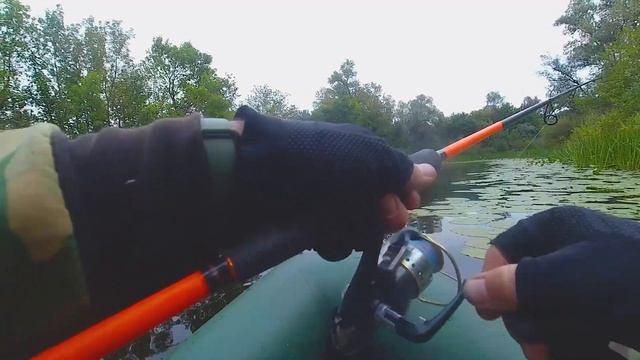 Зрелищные поклевки щуки на поппер! Ловля щуки на спиннинг в кувшинках! смотреть онлайн