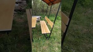 Беседка из профильной трубы СНТ Санда