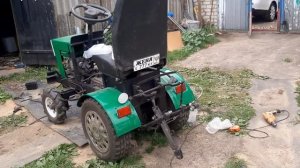 Минитрактор из металлолома. Мини Т-40. Преображение внешнего вида. Улучшение экстерьера!