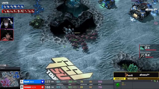 [2022 GSL Super Tournament 2] Ro.16 | ByuN (T) vs. Armani (Z) смотреть онлайн