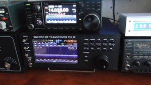 Трансивер SDR Тюльпан  и IC- 7300 приём в CW.