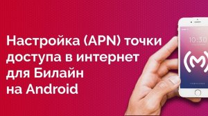 Билайн - как настроить точку доступа в интернет для Android устройств