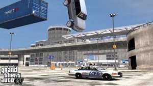 Beamng drive vs GTA 4(physics comparison of police car)