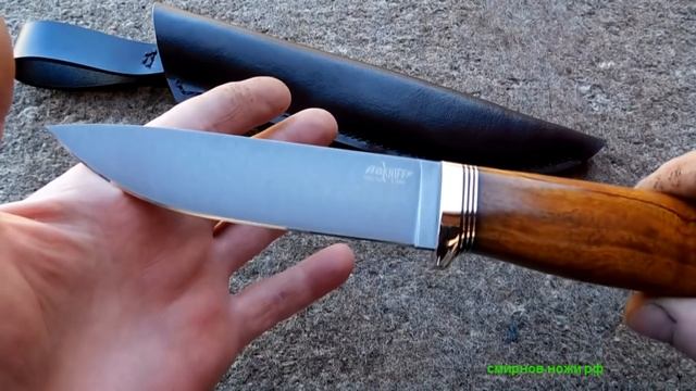 Клинок из стали CPM S90V и рукоятка айронвуд..CPM S90V steel blade and ironwood handle смотреть онлайн