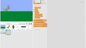 Уроки по Scratch. Динозавр Google Chrome с пистолетом (часть 1)