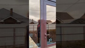 Входная группа в частный дом из фасадного алюминия