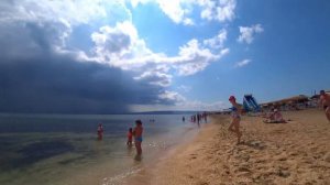 Пляж в селе Береговой / золотой пляж /  Феодосия / 20.08.21/ Чёрное море