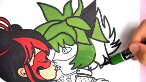 How To Color Miraculous Ladybug & Cat Noir - Shadybug and Claw Noir