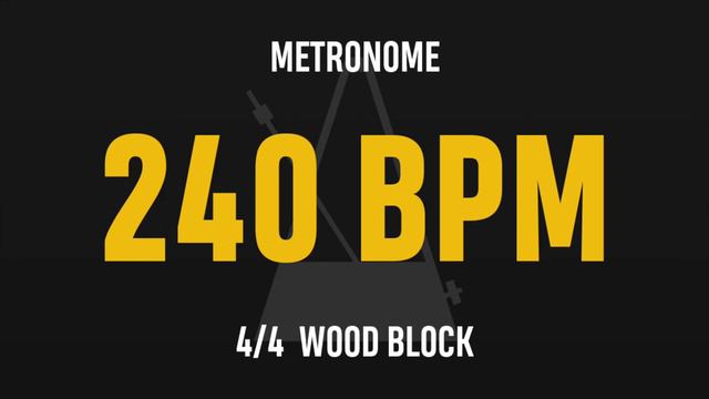 240 BPM 4/4 - Best Metronome (Sound : Wood block) смотреть онлайн