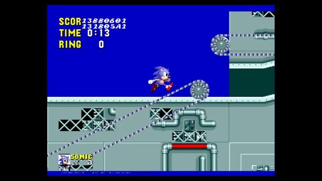 Playable Clock Work Zone Act 3 In Sonic 1 Prototype