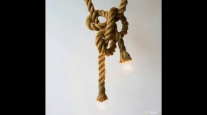 Винтажный светильник из "Старинных веревок" :) Примерно так называется этот светильник у китайцев