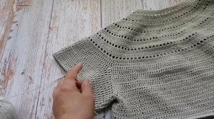 №114 Как всегда один процесс и как всегда поиски решений/ Серая кофточка из "джинс " в процессе.