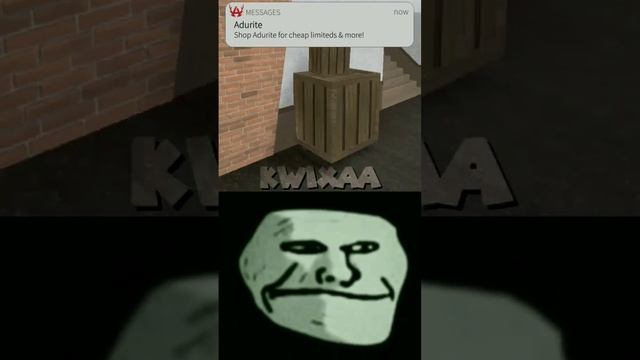 2000 IQ MOMENT!! - HIDING IN MM2 AS BOX ?? (Troll Face Meme) #shorts #roblox #trollface