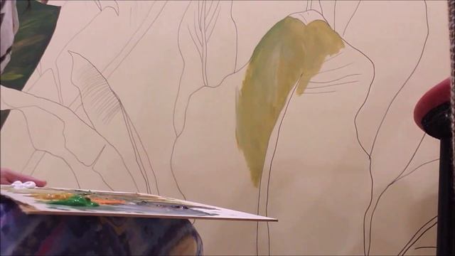 Tropics on the wall. Wallpainting brend.mira смотреть онлайн