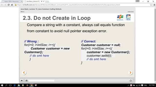 Java Basic Lecture 15 Java Common Coding Defects