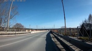 #166. 2021. Коммунальный мост через реку Бердь. Маслянино. С левого берега на правый