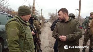 Глава ДНР Денис Пушилин приехал в Пищевик