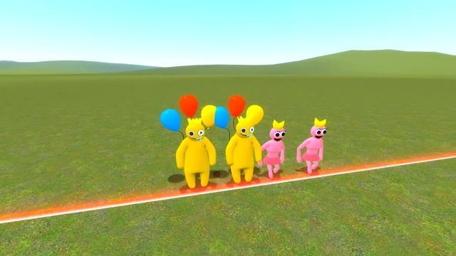 КАК ДАЛЕКО САМЫЕ НОВЫЕ РАДУЖНЫЕ ДРУЗЬЯ СМОГУТ ЗАБРАТЬСЯ ПО СТУПЕНЬКАМ ЛЕСТНИЦЫ В ГАРРИС МОД! смотреть онлайн