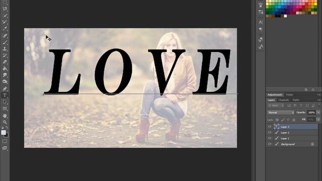 Adobe Photoshop CS6 2017 Text Transparent Effects Urdu and Hindi смотреть онлайн