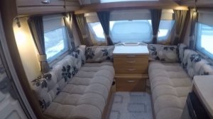 Обзор автодома,каравана,прицепа дачи с королевской кроватью SWIFT CHALLENGER SPORT 2015 года 4 мест