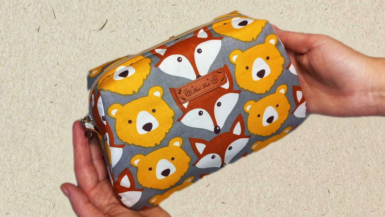 DIY/ШЬЮ КОСМЕТИЧКУ/ПОДРОБНЫЙ МАСТЕР-КЛАСС #sew#ручнаяработа#шьюсама