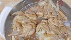 Перепелки в аэрогриле