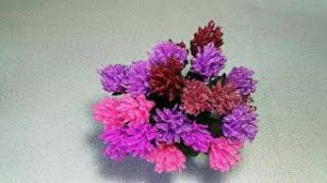 Бисероплетение.   Мастер класс. Как посадить цветы из бисера ,быстро . В горшочек, без гипса .