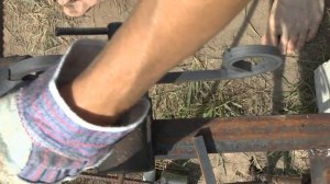 холодная ковка.  гиб квадрата 10