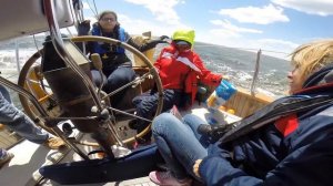 Sailing In A Gale Aboard A Hans Christian 33