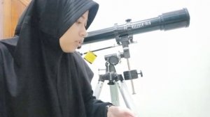 PROSEDUR PENGGUNAAN TELESKOP CELESTRON POWERSEEKER 70EQ || PART 2