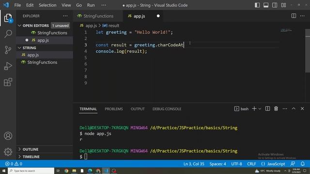 JavaScript String Functions - COMPLETE