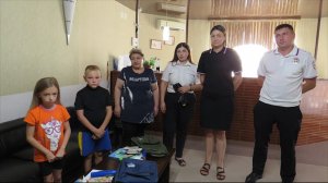 Туапсинские полицейские помогли подготовиться к школе детям, прибывшим из новых регионов страны