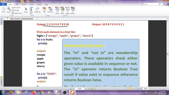 Python Iteration and Jumping Statement-Pradeep Swami