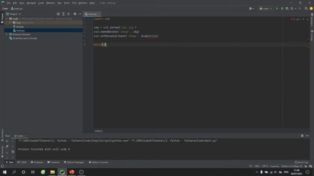 Dùng CHUỘT Vẽ Đối tượng trong OpenCV Python - Bài 7 смотреть онлайн