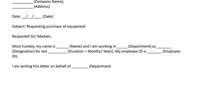 Requisition Letter For Office Equipment – Sample Request Letter Format смотреть онлайн