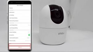 How to delete and reset IMOU camera