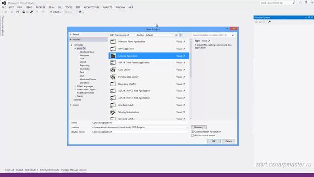 Как создать программу на си шарп смотреть онлайн
