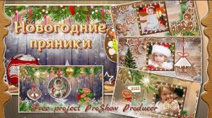 Новогодние пряники | New Year's gingerbread | Project ProShow Producer