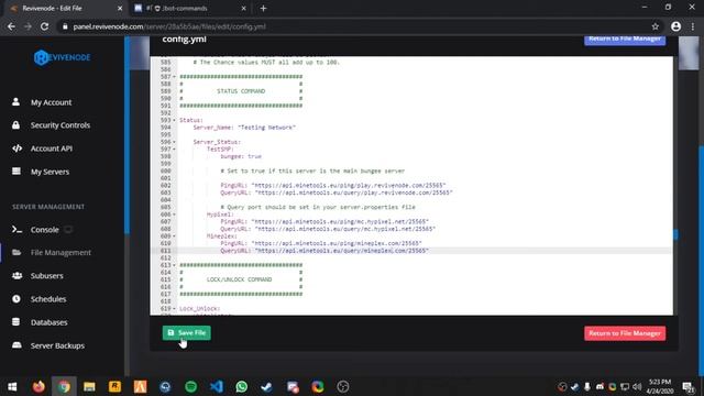 CoreBot | Minecraft Server Status Command смотреть онлайн