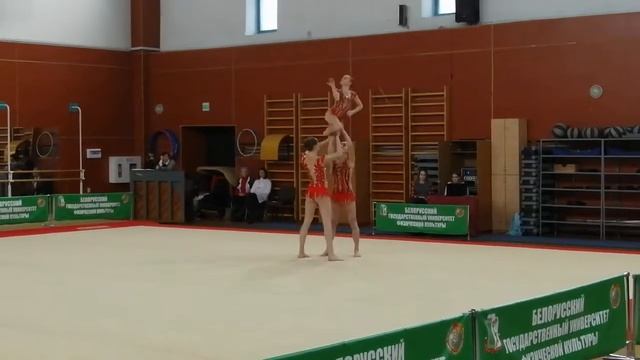 Спортивная акробатика. Минск. Женская тройка смотреть онлайн