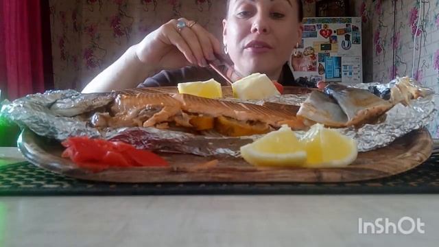 Мукбанг- Форель В Духовке/Обед БоХатых?Упала два раза,пока записывала видео??