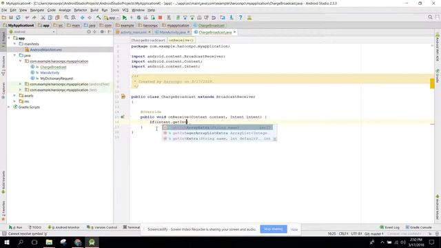 Check Phone Charging using Broadcast Receivers in Android Studio Part 2 смотреть онлайн