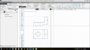 Компас 3d. Как начертить третий вид (слева).