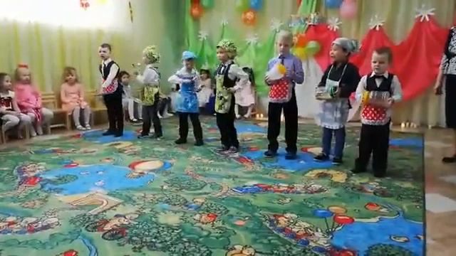 Детский оркестр "Веселая кухня" в детском саду смотреть онлайн