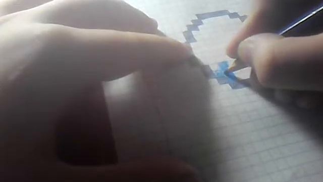 рисуем по клетка алмаз из майнкрафта смотреть онлайн