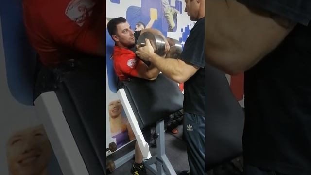 Подъем гантели на скамье скотта, 50 кг, Armwrestling, Biceps, GorillaPower