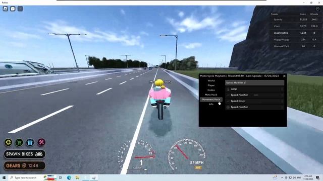 [Roblox] Motorcycle Mayhem Script Hack Pastebin смотреть онлайн