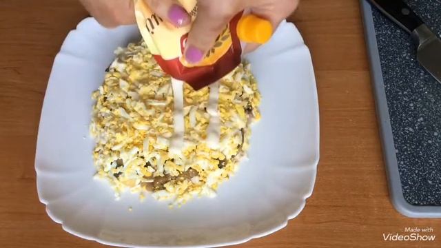 Салат Подсолнух ?(Очень вкусный и сытный)